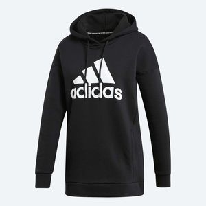 Adidas Must Haves Badge Of Sport Logo Hoodie Black EB3800 | size US W medium
